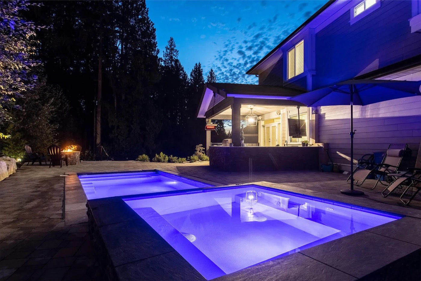 Home exterior and planting